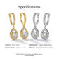 🥳2026 HOT SALE🥳💞50K+ SOLD!💥50% OFF! 🔥Elegant Teardrop Dangle Hoop Earrings