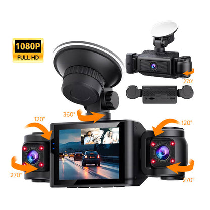 📹🌐 360° Eagle Eye | Rundum-Parkkamera | 1080p HD & Loop-Aufzeichnung 🚨