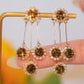 🔥2026 New Arrival ＆ Hot Sale ＆ 50％ Off🔥 Zircon Round Petal Earrings – Hypoallergenic, Real Gold Plated & Dazzling Diamond Sparkle 💛