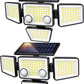 Solar-Außenleuchten – 3000 lm, 188 LEDs, Bewegungsmelder