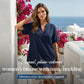 🥳SUMMER HOT SALE🥳💞50K+ SOLD!💥50% OFF! 🔥Fashion Loose Solid Color Short Sleeve Top