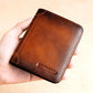 🔥2026 New Arrival🔥Minimalist RFID Blocking Leather Wallet for Men – Ultra-Thin, Genuine Top-Layer Cowhide, Short Design for Everyday Carry