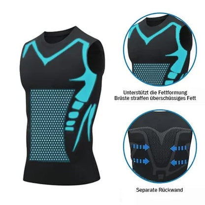 👚 ✨50% RABATT!✨ 2026 Men's Ionic Ice Shaping Vest – Komfortabel, Straffend & Atmungsaktiv! ✨