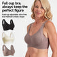 💕Subtle Striped Seamless Bra with W-Support – Comfort & Style!