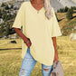 📢📢40 % RABATT !! ⏰Lässiges, locker sitzendes Damen-T-Shirt mit V-Ausschnitt
