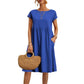🔥Last Day Sale 50%🔥Summer Fashion Solid Color Cotton Linen Pocket Dress