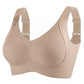 💕Subtle Striped Seamless Bra with W-Support – Comfort & Style!