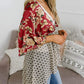 📢📢Großer Ausverkauf läuft!⏰🌸Damen-Kimonos mit Blumenmuster, Rüschenärmeln und Bindegürtel – luftige Boho-Cardigans im lockeren Schnitt