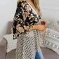 📢📢Großer Ausverkauf läuft!⏰🌸Damen-Kimonos mit Blumenmuster, Rüschenärmeln und Bindegürtel – luftige Boho-Cardigans im lockeren Schnitt