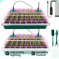 💎50 % RABATT! 💎 Anzuchtschalen mit Pflanzenlampe – Feuchtigkeitsregulierung, transparentes Vollspektrumlicht 🌱💡