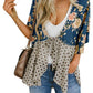 📢📢Großer Ausverkauf läuft!⏰🌸Damen-Kimonos mit Blumenmuster, Rüschenärmeln und Bindegürtel – luftige Boho-Cardigans im lockeren Schnitt