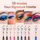 🔥Last day of the limited-time 50% off sale🔥14-Pack Waterproof Colored Gel Eyeliner Pencil – Metallic & Shimmer Finishes, Smudge-Proof（Pencil sharpener color is random）