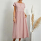 🔥Last Day Sale 50%🔥Summer Fashion Solid Color Cotton Linen Pocket Dress
