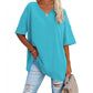 📢📢40 % RABATT !! ⏰Lässiges, locker sitzendes Damen-T-Shirt mit V-Ausschnitt