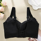 💕Subtle Striped Seamless Bra with W-Support – Comfort & Style!