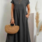 🔥Last Day Sale 50%🔥Summer Fashion Solid Color Cotton Linen Pocket Dress