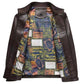 ⏳🍂Herrenjacke aus Leder mit warmem Plüschfutter
