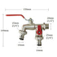 🔥2026 New Arrival ＆ Hot Sale ＆ 50％ Off🔥Universal Stainless Steel Double Outlet Garden Water Faucet