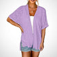 🌼 SOMMER-SONDERANGEBOT 50% RABATT! ✨Damen Freizeit-Oberhemd in einfarbigem Design – locker, leicht & vielseitig – ideal über Tops oder als leichte Jacke für Sommer & Alltag