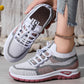 👟 Damen Laufschuhe mit Schnürung – Atmungsaktives Mesh – Gepolsterte Sohle – Rutschfest & Leicht – Für Sport & Freizeit