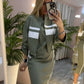 ❄️LETZTER TAG – 49% RABATT 💖 Damen-Set aus Stehkragenjacke und Kleid