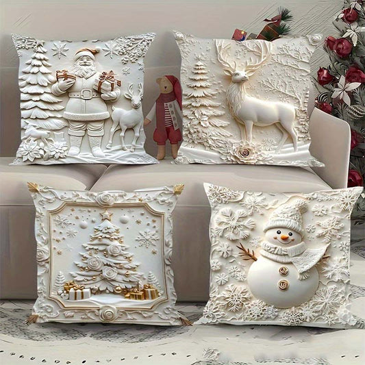 🔥Solange der Vorrat reicht 40 % Rabatt!🎉Elegante Weihnachts-Dekokissenbezüge