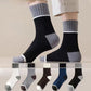 🔥Im Durchschnitt kostet ein Paar 2,5 Euro🔥Herren-Socken in Mid-Calf-Länge mit Farbblock-Design
