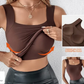 👚 50% RABATT! 🔥 Damen Thermo-Tanktop mit U-Ausschnitt – Integrierter BH, Nahtlos & Perfekt zum Unterziehen 🏃‍♀️