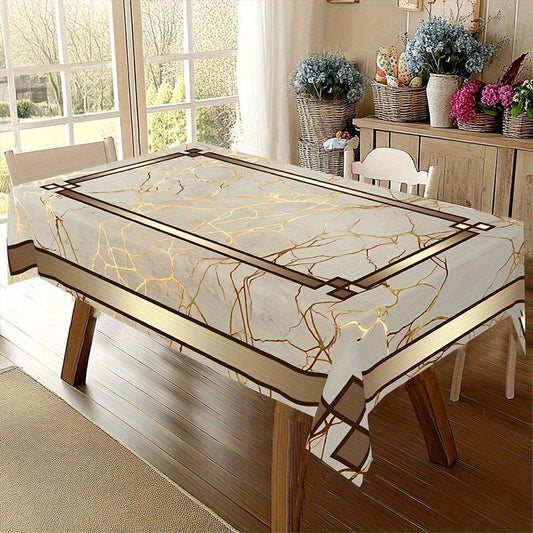 🔥Solange der Vorrat reicht 40 % Rabatt!🎉Wasserdichte Tischdecke mit Marmorprint