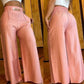 🔥Solange der Vorrat reicht 40 % Rabatt!🎉Damen-Hose mit hohem Bund, weitem Bein und Gürtelakzent💓
