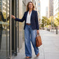 🔥Solange der Vorrat reicht 40 % Rabatt!🎉Damen-Vintage-Hochbund-Weitbeinjeans
