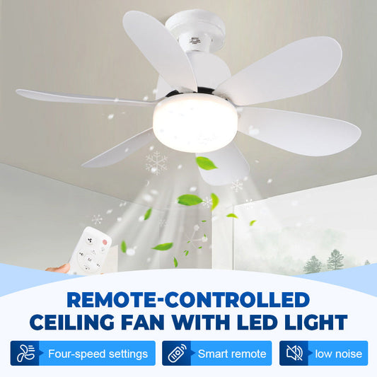 🔥2026 New Arrival ＆ Hot Sale ＆ 50％ Off🔥 2-in-1 Remote-Controlled Ceiling Fan with LED Light – Energy-Efficient, Quiet Motor & Perfect for Home Comfort 🏠