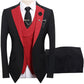 🤵 60% RABATT! ✨ 3-teiliger Herren-Hochzeitsanzug – Kontrast-Design, Slim-Fit & Elegant – Für Hochzeit, Business & Events, S-4XL