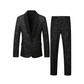 Herren Smoking-Anzug in Schwarz mit Glitzer
