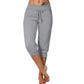 🥳SUMMER HOT SALE🥳💞50K+ SOLD!💥50% OFF! 🔥 Drawstring Waist Cropped Sweatpants for Lounging 🏠💤