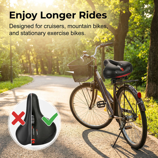 Ergonomischer atmungsaktiver Fahrradsattel mit Memory-Schaum