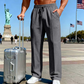 👖✨50 % Rabatt！✨ Herren Freizeithose mit Geradem Bein – Bequem, Atmungsaktiv & Vielseitig! ✨