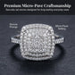 💖LAST DAY SALE 50% OFF!!✨Brilliant Double Halo Square Ring for Women– Sparkle & Shine Every Day! ✨