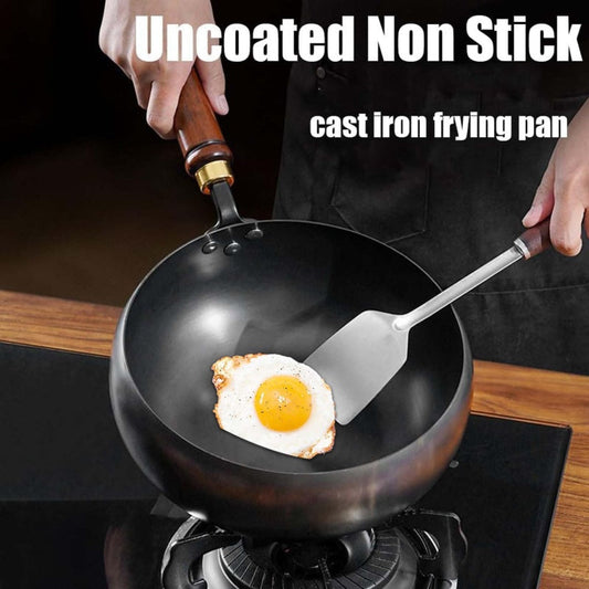 🔥HOT SALE🔥Uncoated Thick Iron Pot with Lid