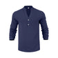 🔥Solange der Vorrat reicht 50 % Rabatt!🎉Lässiges Henley-T-Shirt für Herren