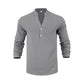 🔥Solange der Vorrat reicht 50 % Rabatt!🎉Lässiges Henley-T-Shirt für Herren