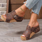 👡 50 % Rabatt! 🌞 Sandalen mit Keilabsatz für Damen – gepolsterte, leichte und bequeme Sohlen, rutschfest ✨