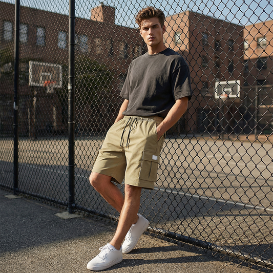 🩳 40% RABATT! ⏰ Atmungsaktive Cargo-Shorts – Sommer-Deal – Leicht, viele Taschen & perfekt für heiße Tage, Outdoor oder Freizeit 🌿
