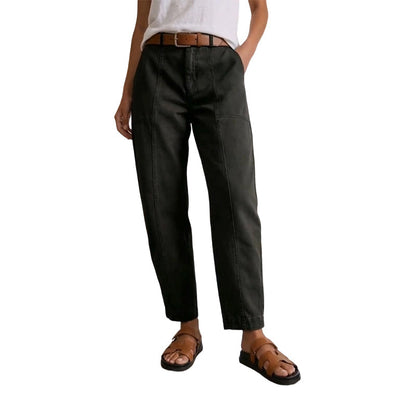 Damen Hochtaillierte schmal zulaufende Utility-Hosen