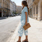 🥳SUMMER HOT SALE🥳💞50K+ SOLD!💥56% OFF! 🔥Casual Round Neck Layered Tunic Top and Wide Leg Pants Set