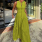 🥳2026 HOT SALE🥳💞50K+ SOLD!💥50% OFF! 🔥Sleeveless Zip-Front A-Line Maxi Dress