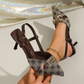 🥳SUMMER HOT SALE🥳💞50K+ SOLD!💥50% OFF! 🔥Women's Pointed-Toe Slingback Heels with Metal Chain