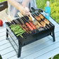 Faltbarer tragbarer Grill mit Schublade und Ständer