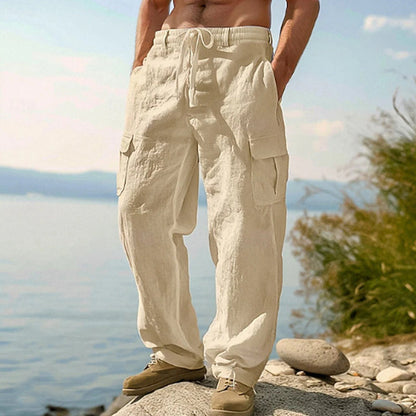 🔥Solange der Vorrat reicht 50% Rabatt!🎉Lässiger Komfort: Cargo-Hose aus Baumwolle & Leinen 🌿✨