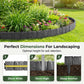 Gartenborder Set Kopfsteinoptik 5m – 20 ineinandergreifende Teile ☀️ Wetterfestes PP-Kunststoff, kein Graben & kein Werkzeug – ideal für Beete & Wege 🌿